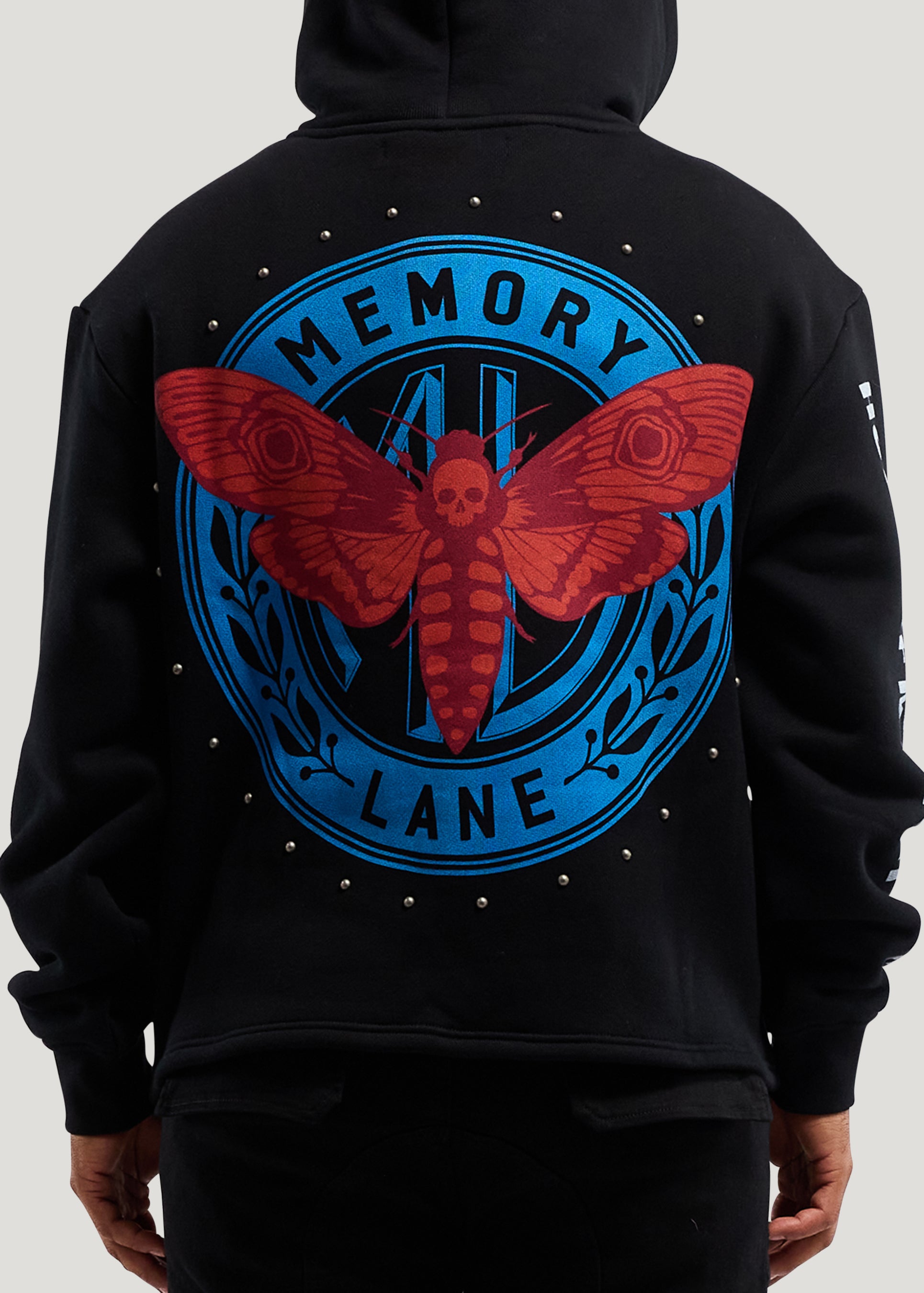 LAYERED ICON CROP HOODIE