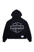 M-SHIELD STUDDED CROP HOODIE