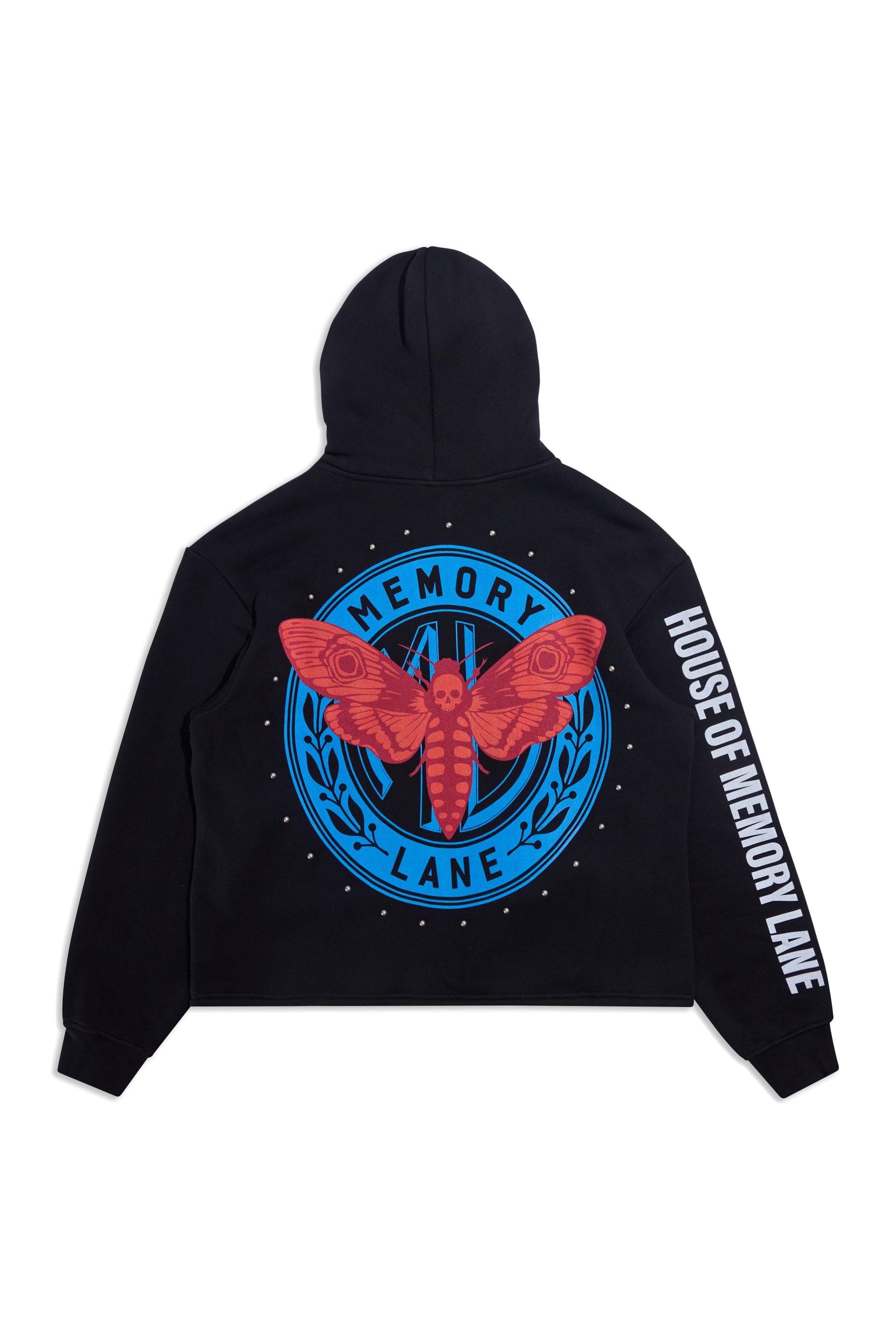 LAYERED ICON CROP HOODIE