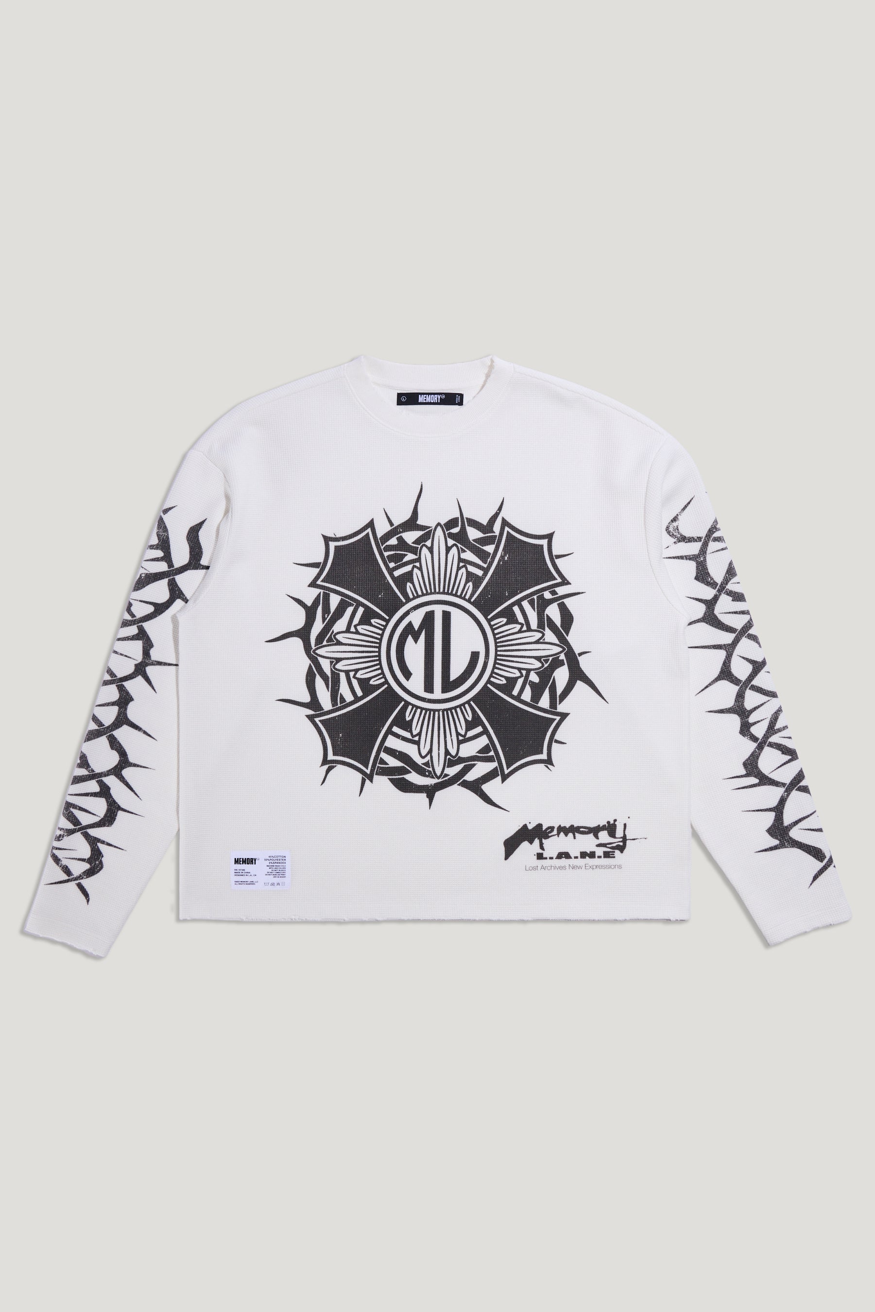 CAMO COLLARED BOMBERHORN CROSS LS THERMAL