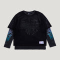 MESH OVERLAY LS TEE