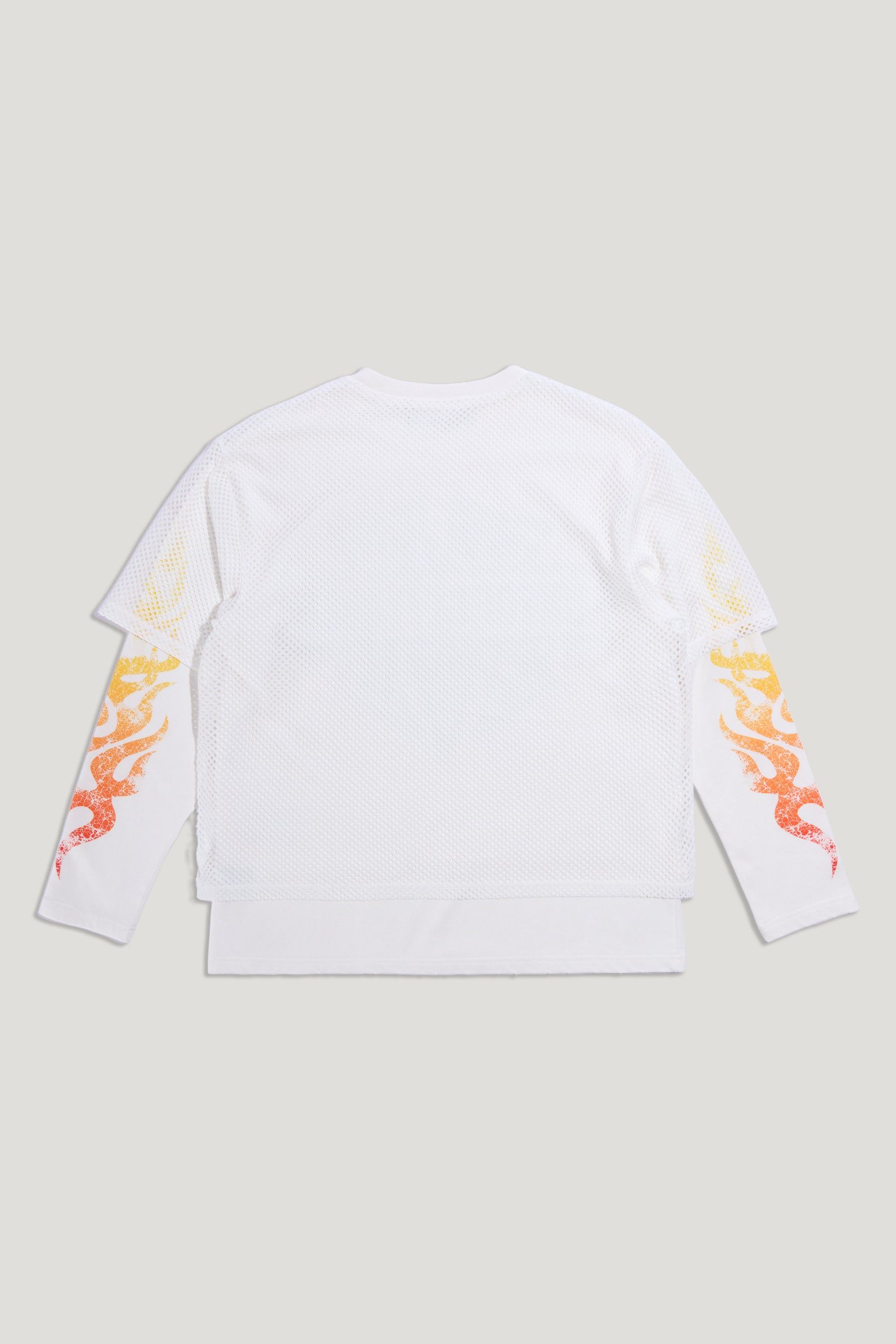 MESH OVERLAY LS TEE