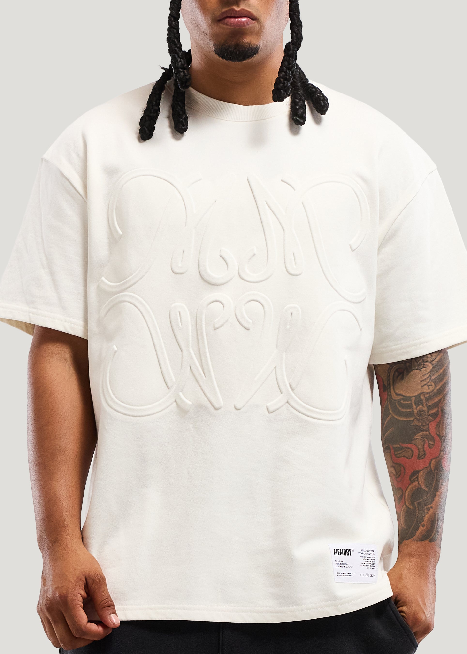 MONOGRAM EMBOSSED TEE