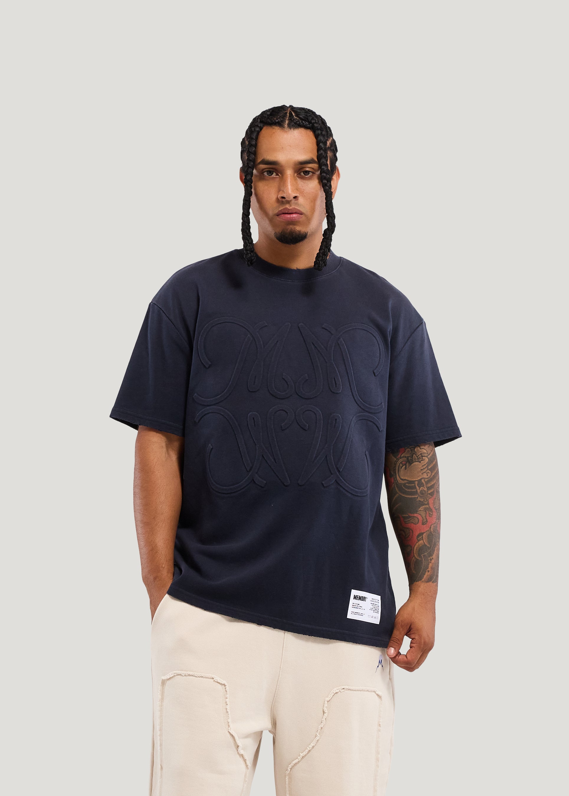MONOGRAM EMBOSSED TEE
