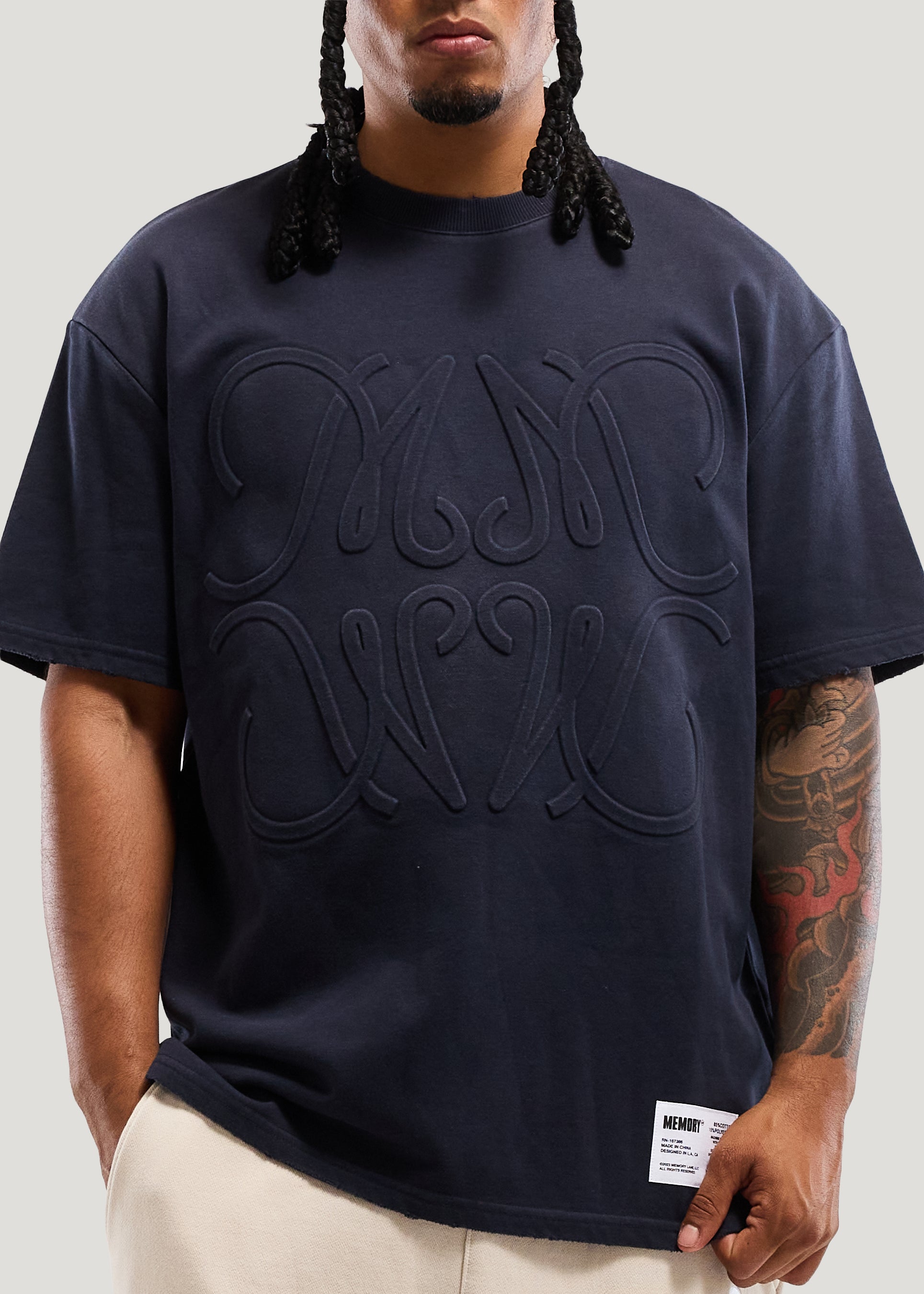 MONOGRAM EMBOSSED TEE