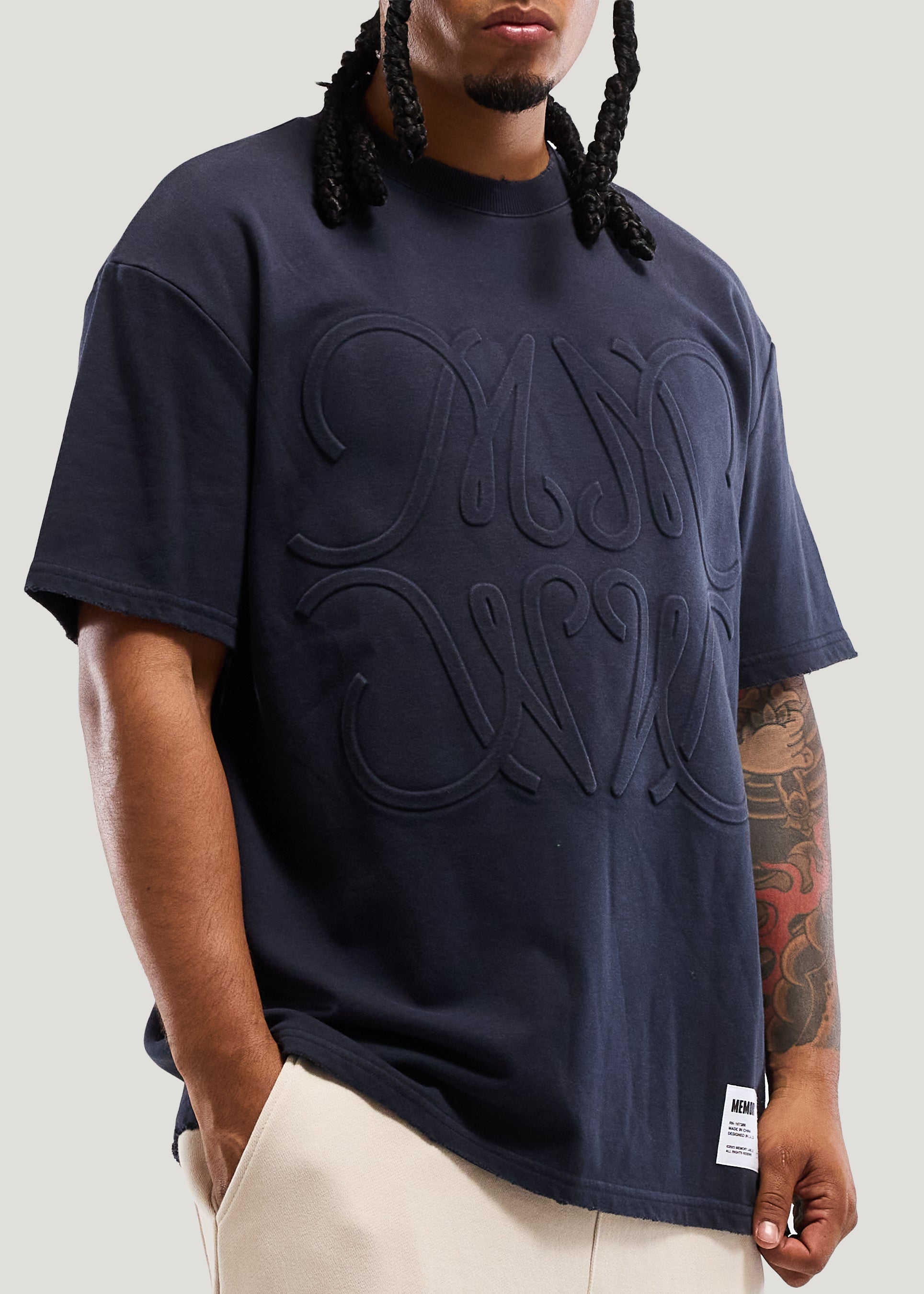 MONOGRAM EMBOSSED TEE