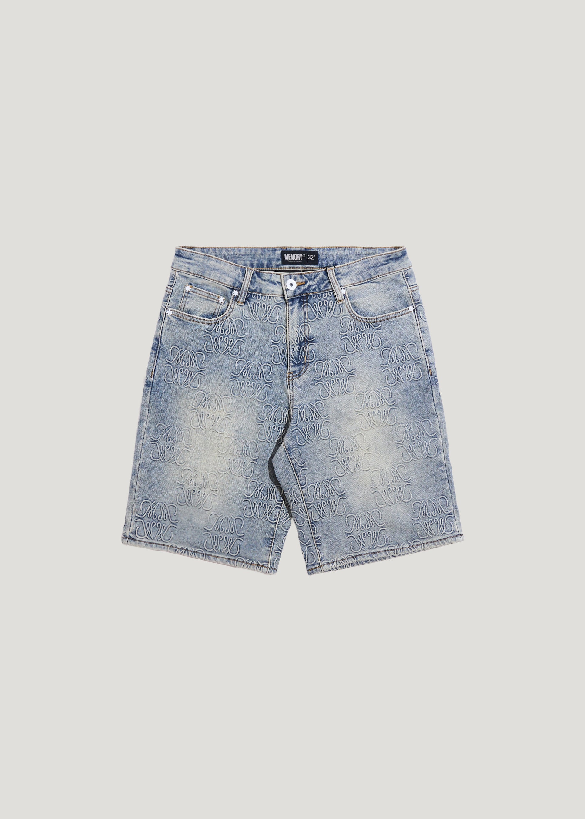 MONOGRAM DENIM SHORT