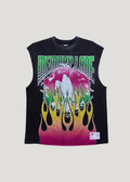 GLOBAL FIRE SLEEVELESS TEE
