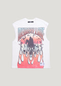 GLOBAL FIRE SLEEVELESS TEE