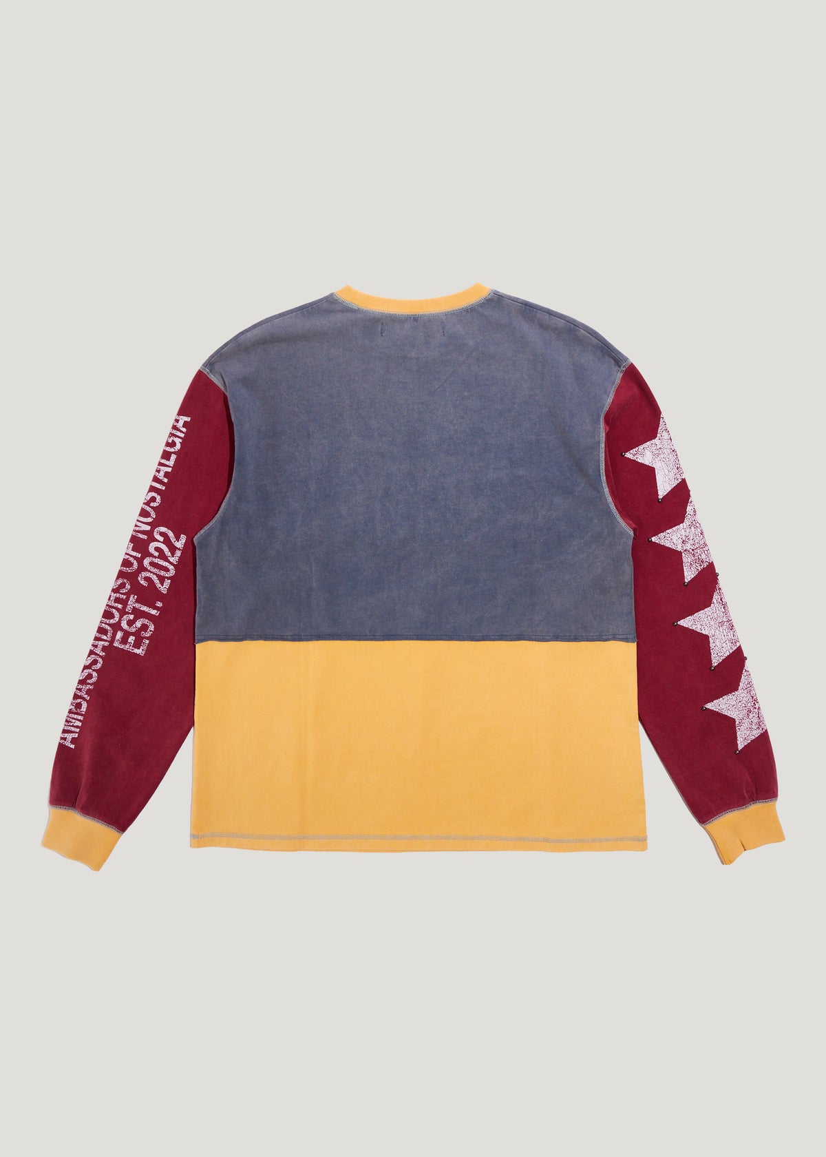 COLOR BLOCK LS TEE