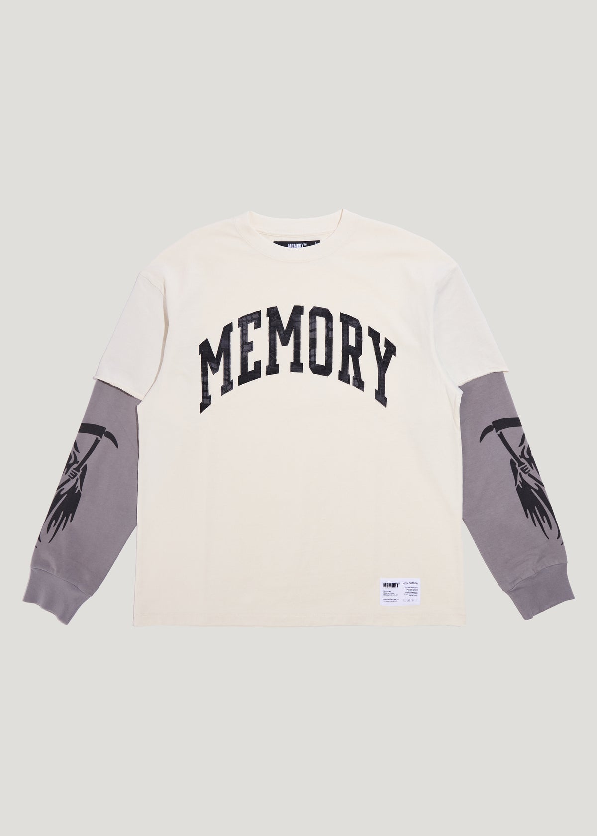 ARCH TEXT OVERLAY LONG SLEEVE