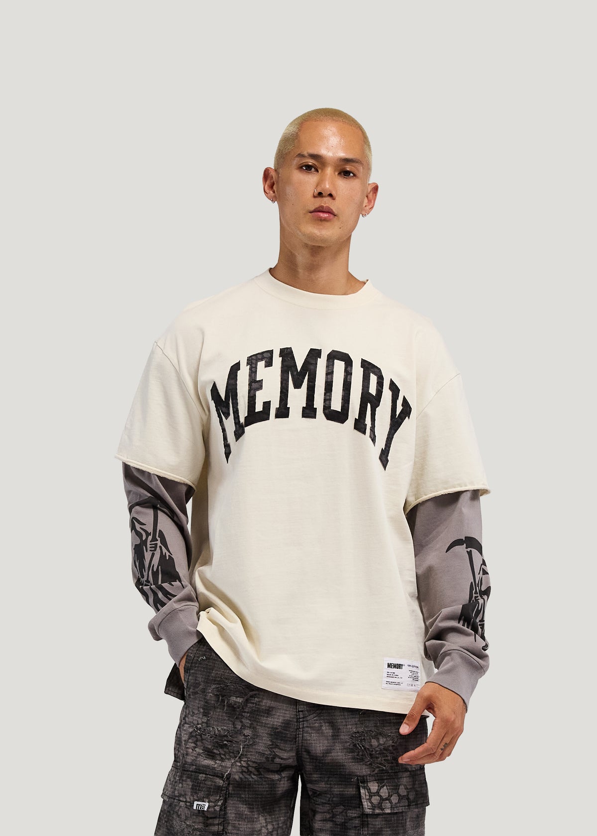 ARCH TEXT OVERLAY LONG SLEEVE