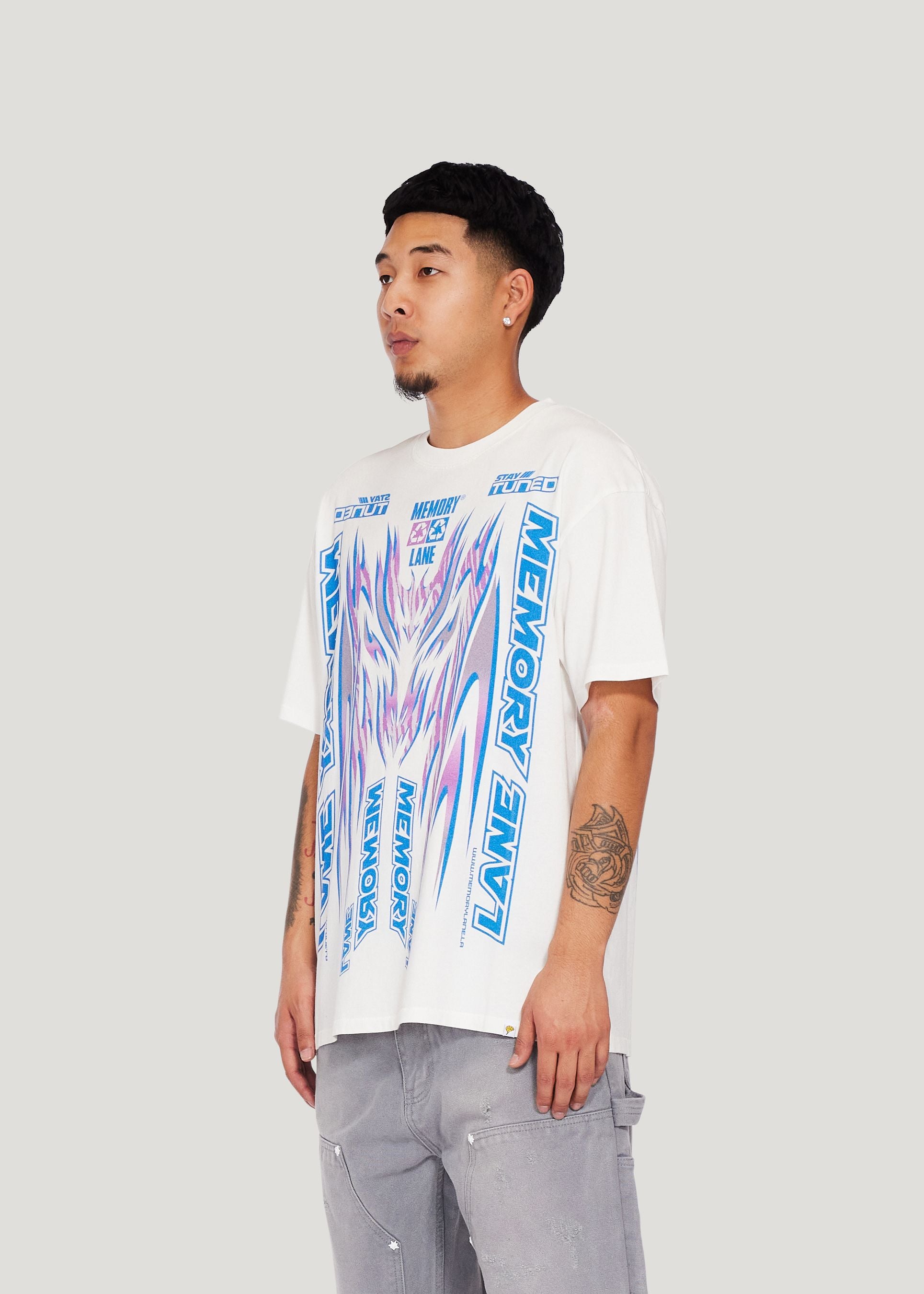 Decal Banner Tee (Off White)