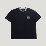 Camo Jacquard Collar Tee (Black)