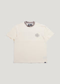 Camo Jacquard Collar Tee (Off White)