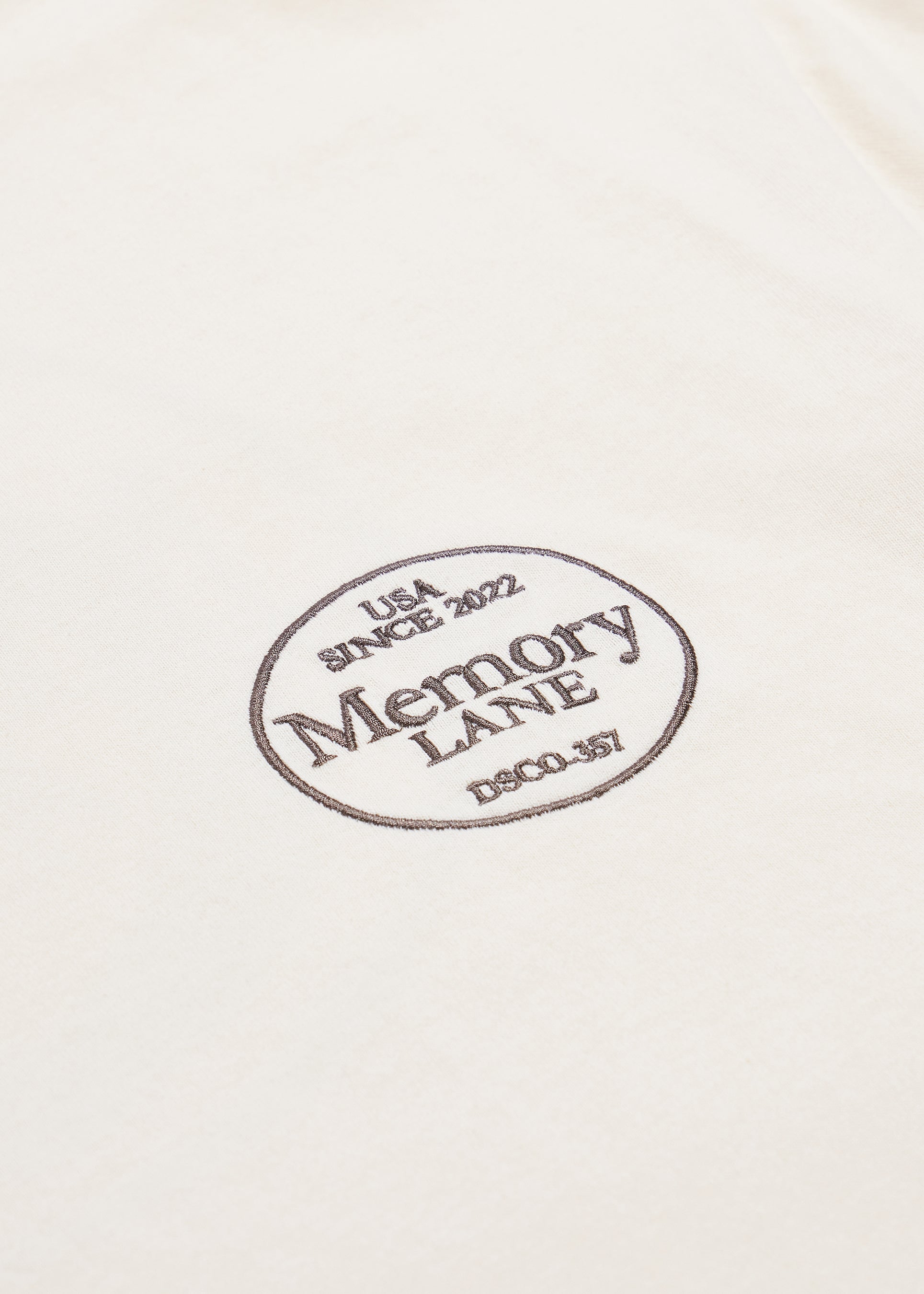Camo Jacquard Collar Tee (Off White)