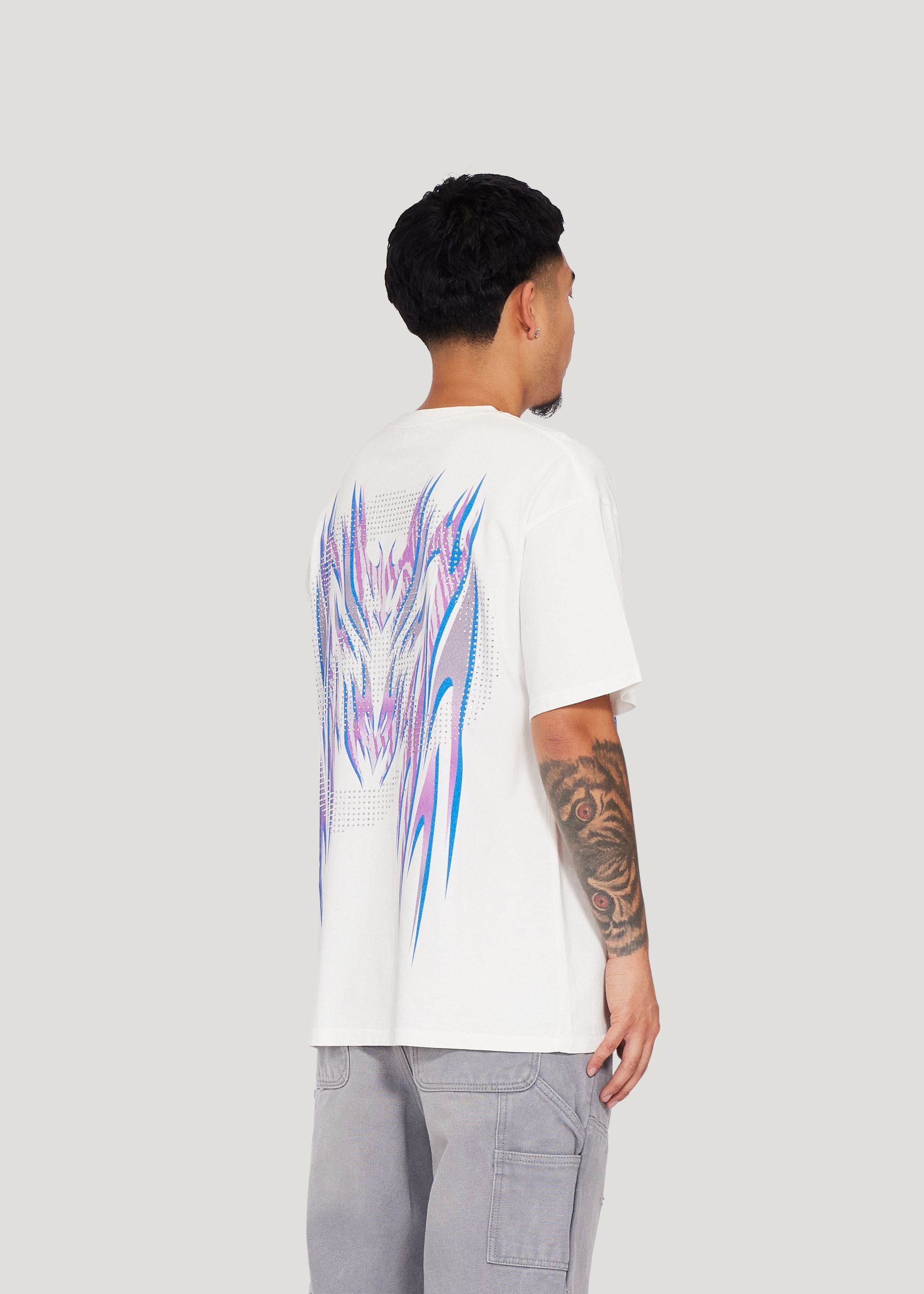Decal Banner Tee (Off White)