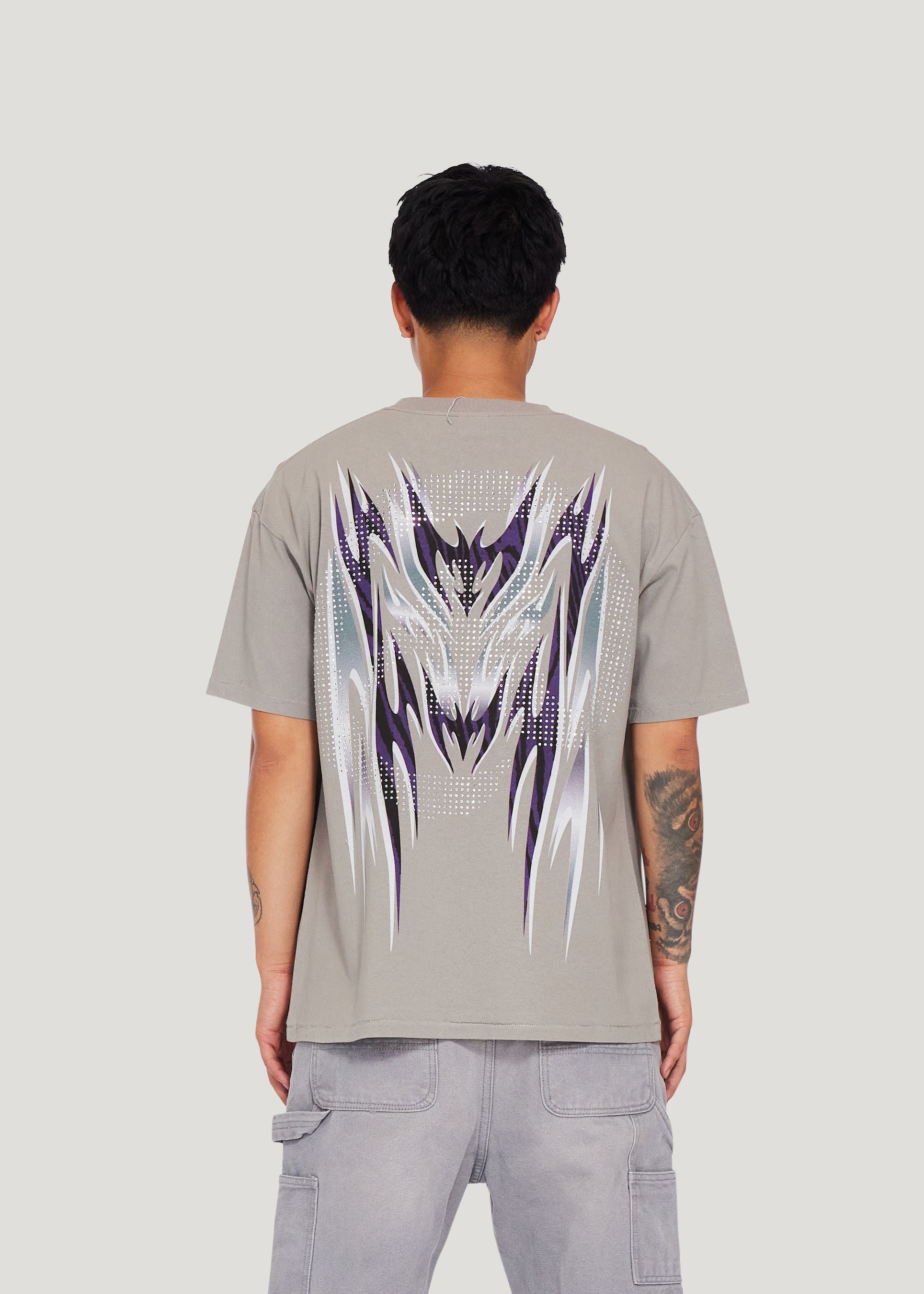 Decal Banner Tee (Light Gray)