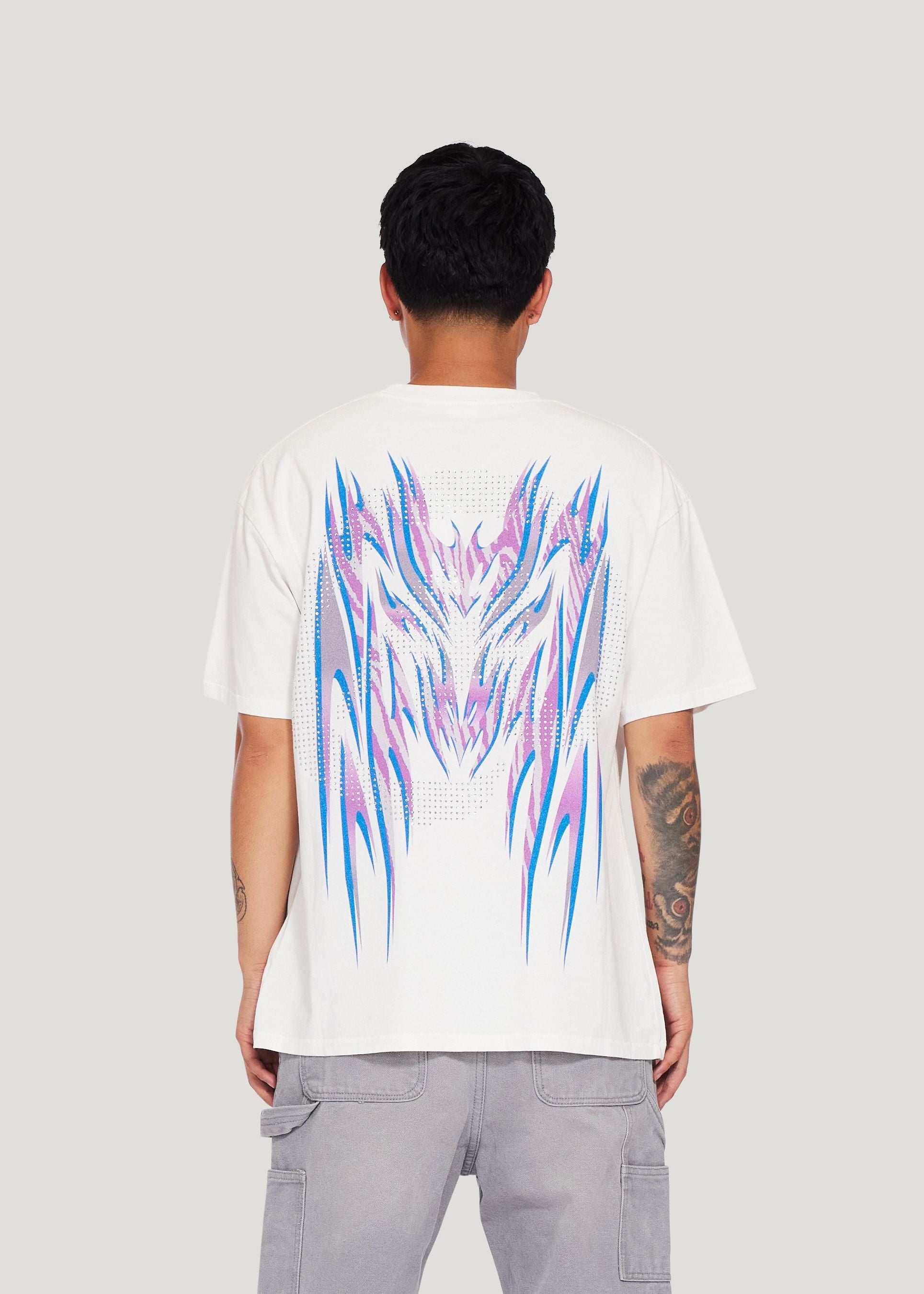 Decal Banner Tee (Off White)