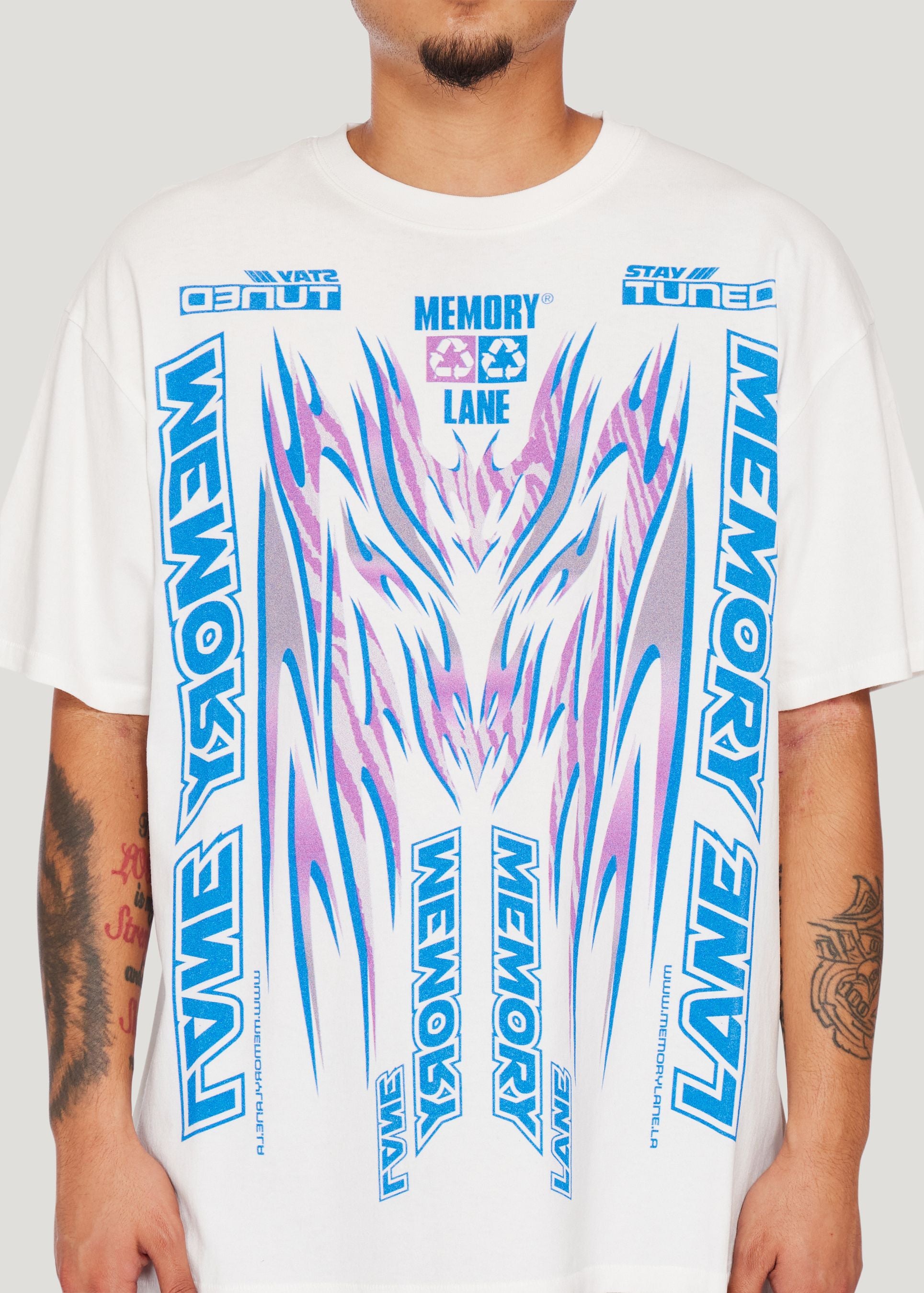 Decal Banner Tee (Off White)