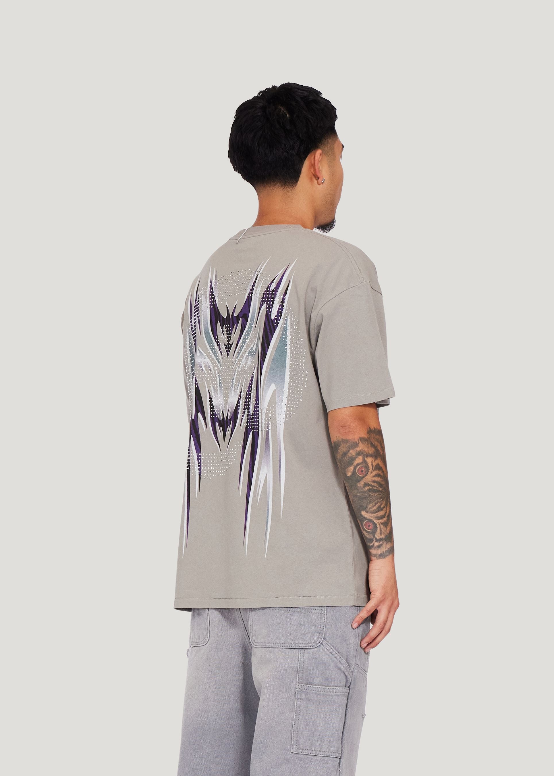 Decal Banner Tee (Light Gray)