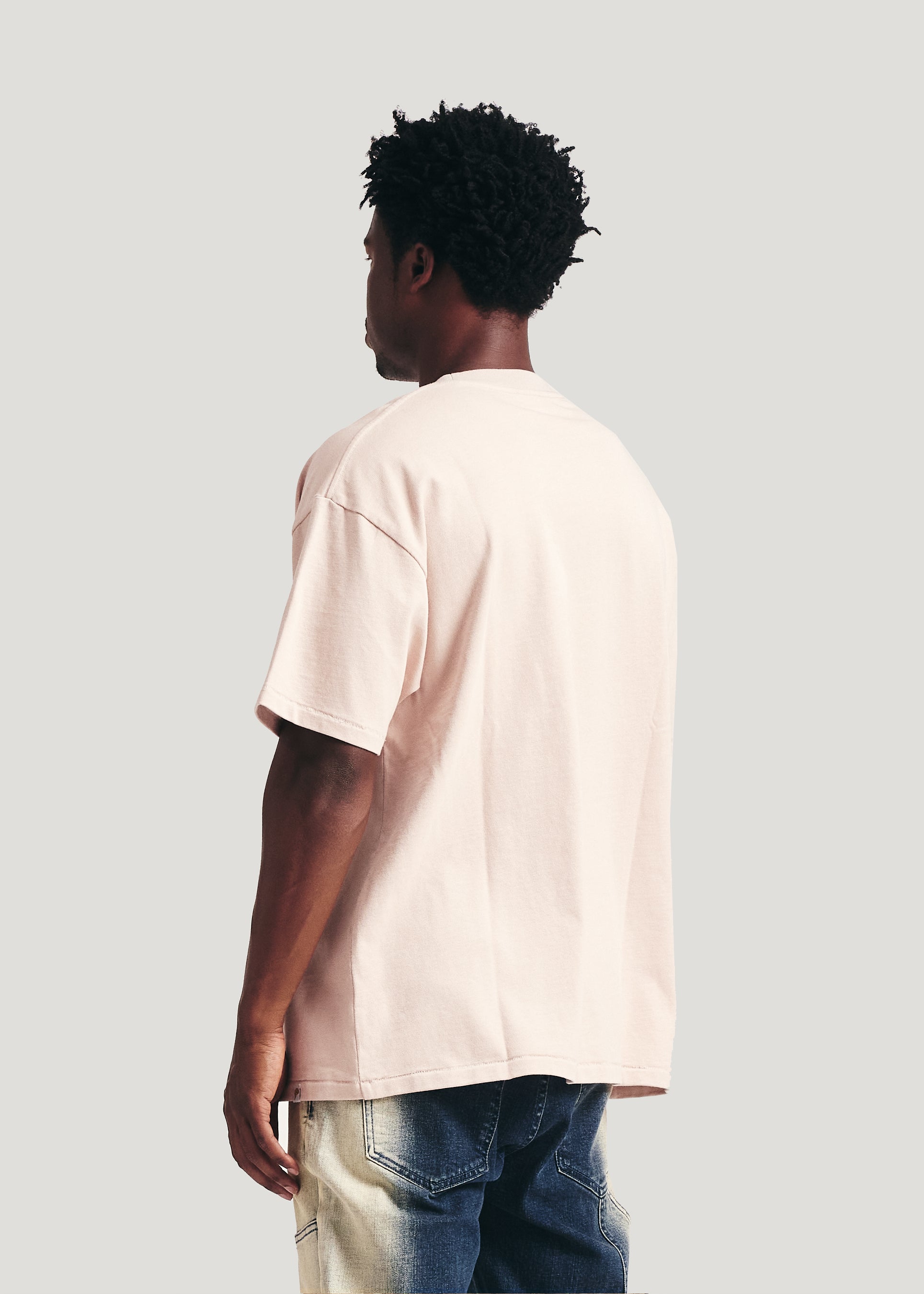 Heavy Metal Tee (Light Pink)