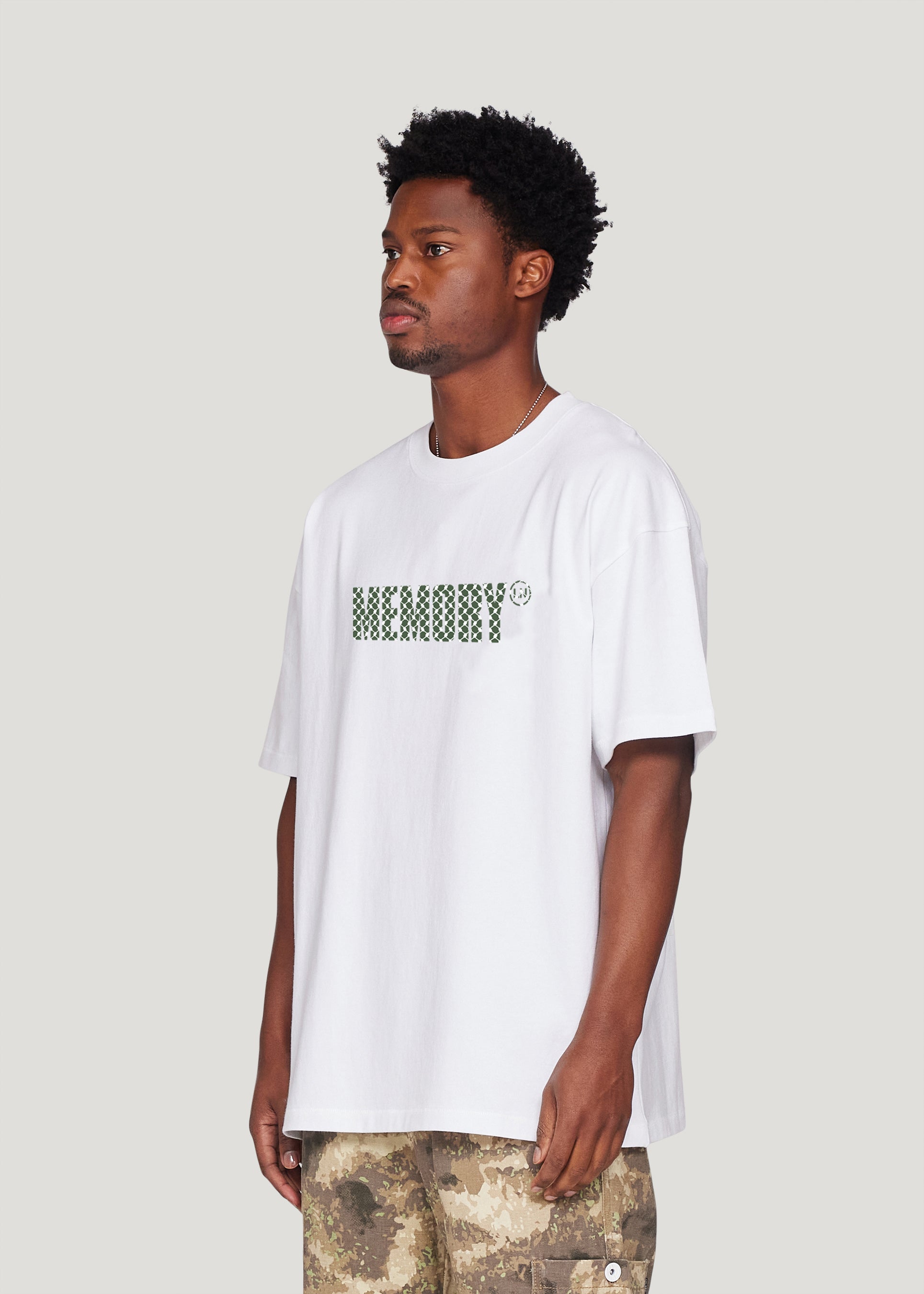 Window Fill Tee (White/Green)