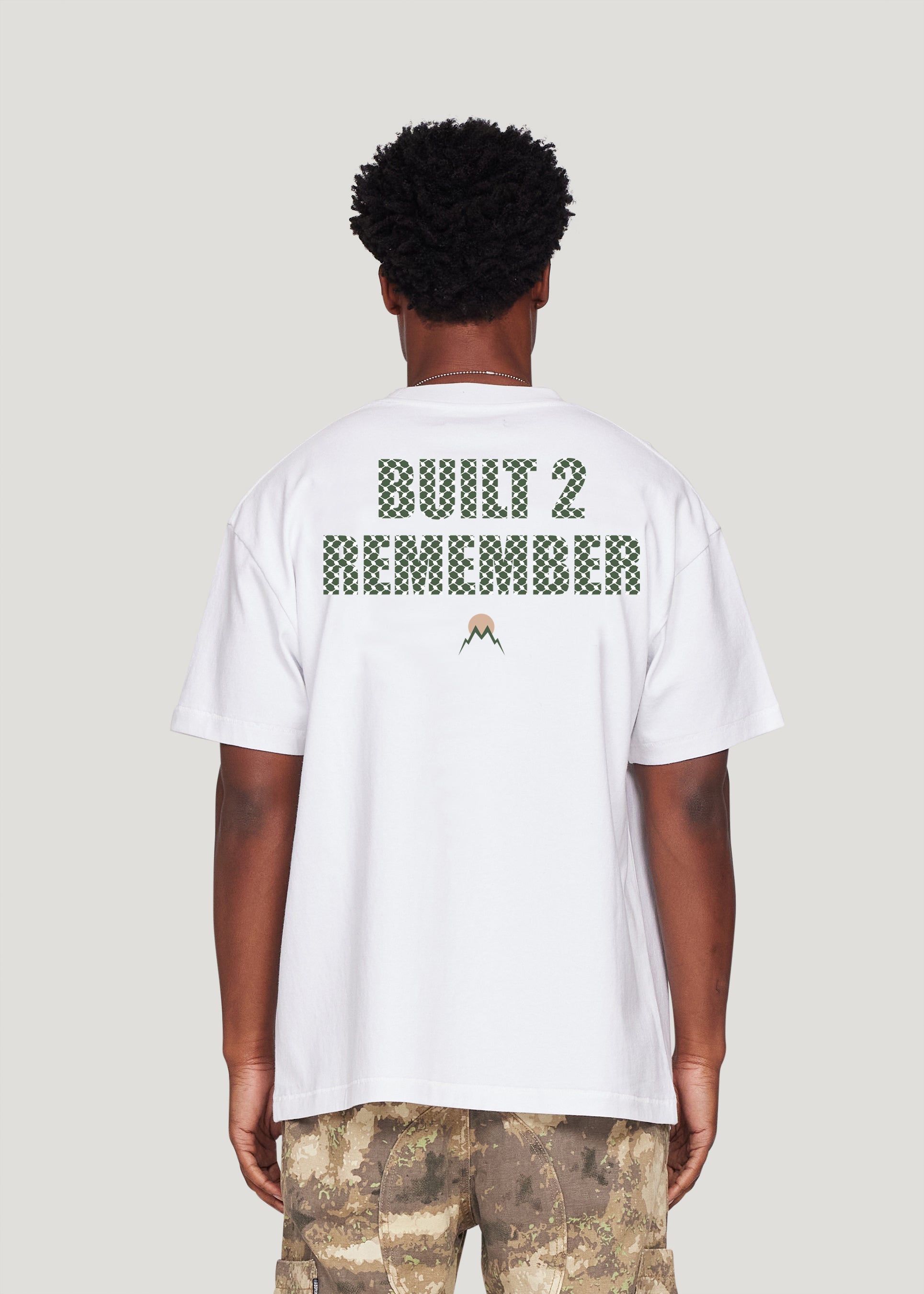 Window Fill Tee (White/Green)